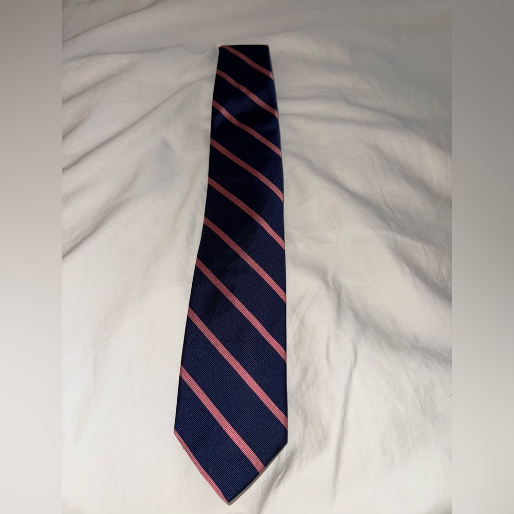 Navy and pink striped Brooks Brothers Men’s Tie